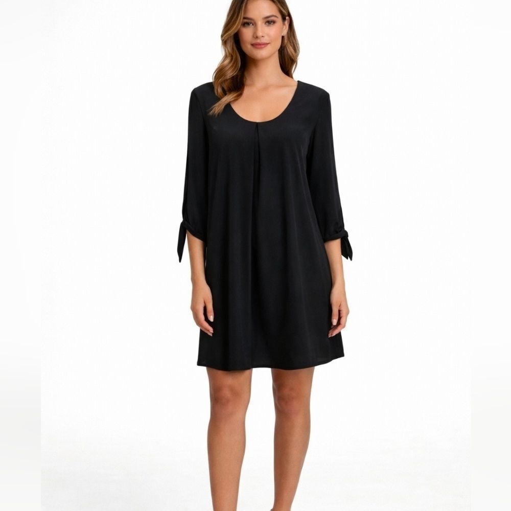 Maurices Black Split Sleeve Shift Dress Size Medium